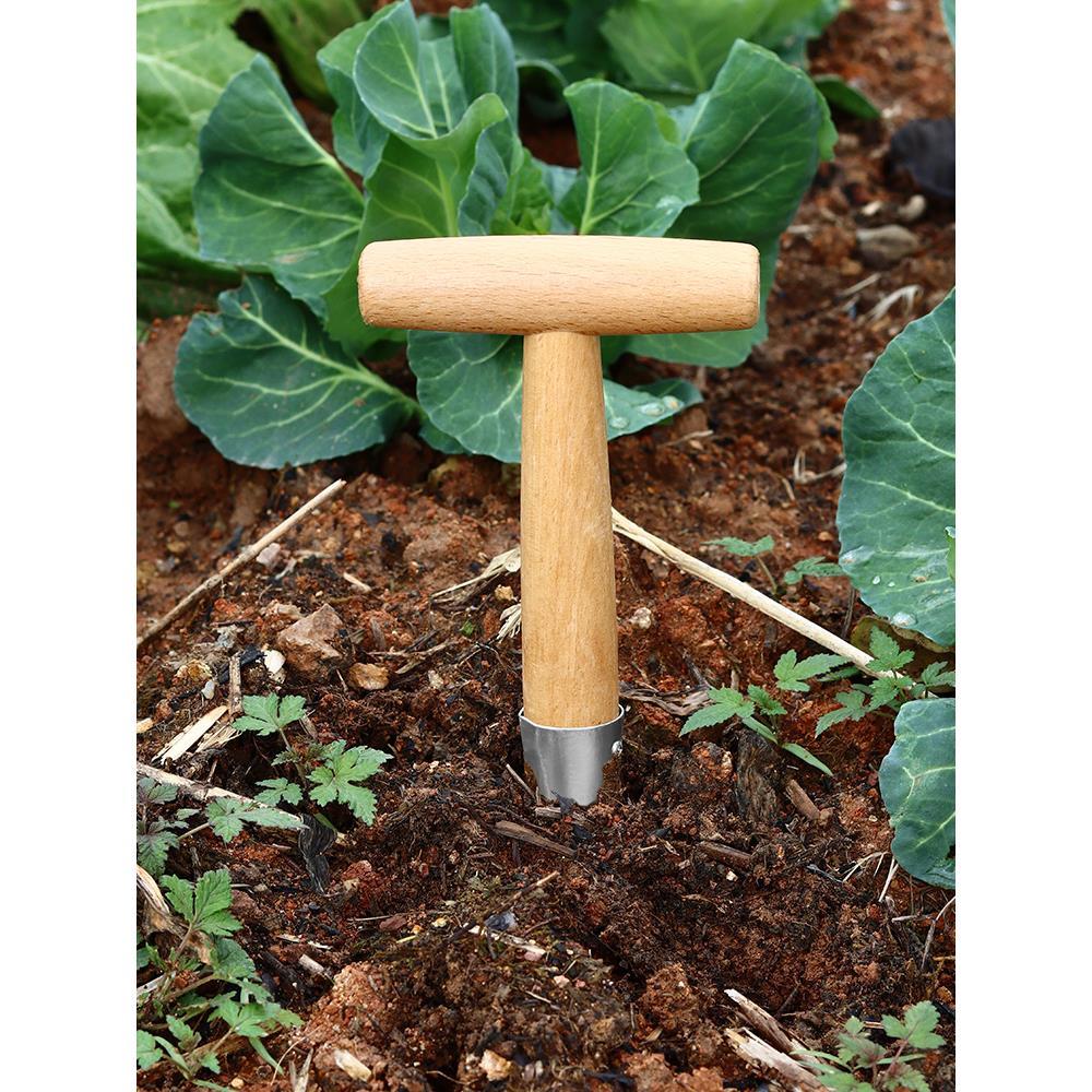 种菜专用工具神器农业施肥打孔器泥土打洞移苗器家用园艺播种移栽