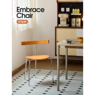 新空间︱怀抱椅︱中古包豪斯餐椅家用设计师小户型椅子餐厅可悬挂