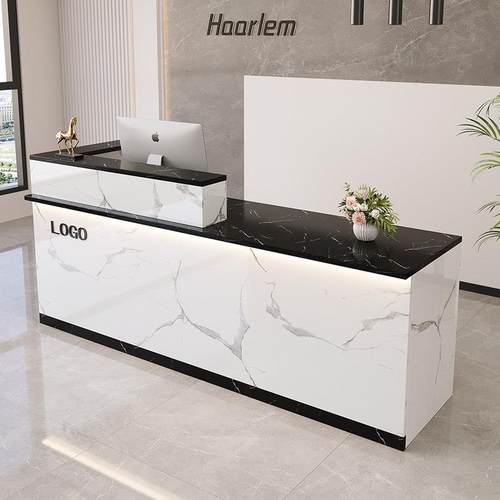 收银台店铺小型吧台桌柜美容院理发店服装店办公前台台球室接待台