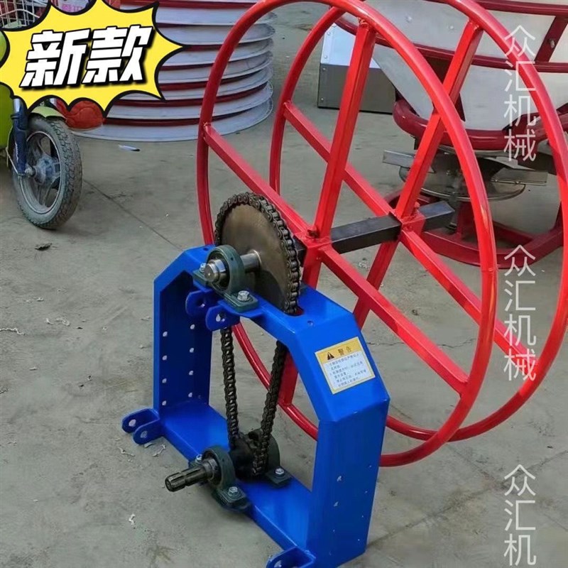 新款拖拉机专用滴灌带机加粗轴卷管器主管毛管收管缠管神器