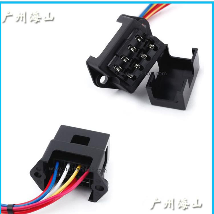 2进8出保险丝座改装 汽车保险盒 带线多路座盒12V24V32V可通用