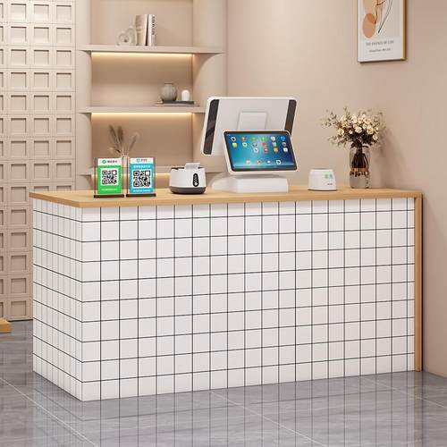 吧台收银柜台现代简约服装店烧烤店前台柜台饭店美容院经济型收银