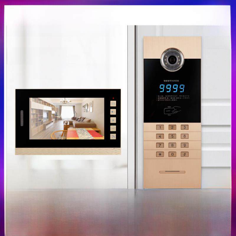 可视楼宇对讲门禁系统智能室内机套装人脸识别小区单元门门铃设备