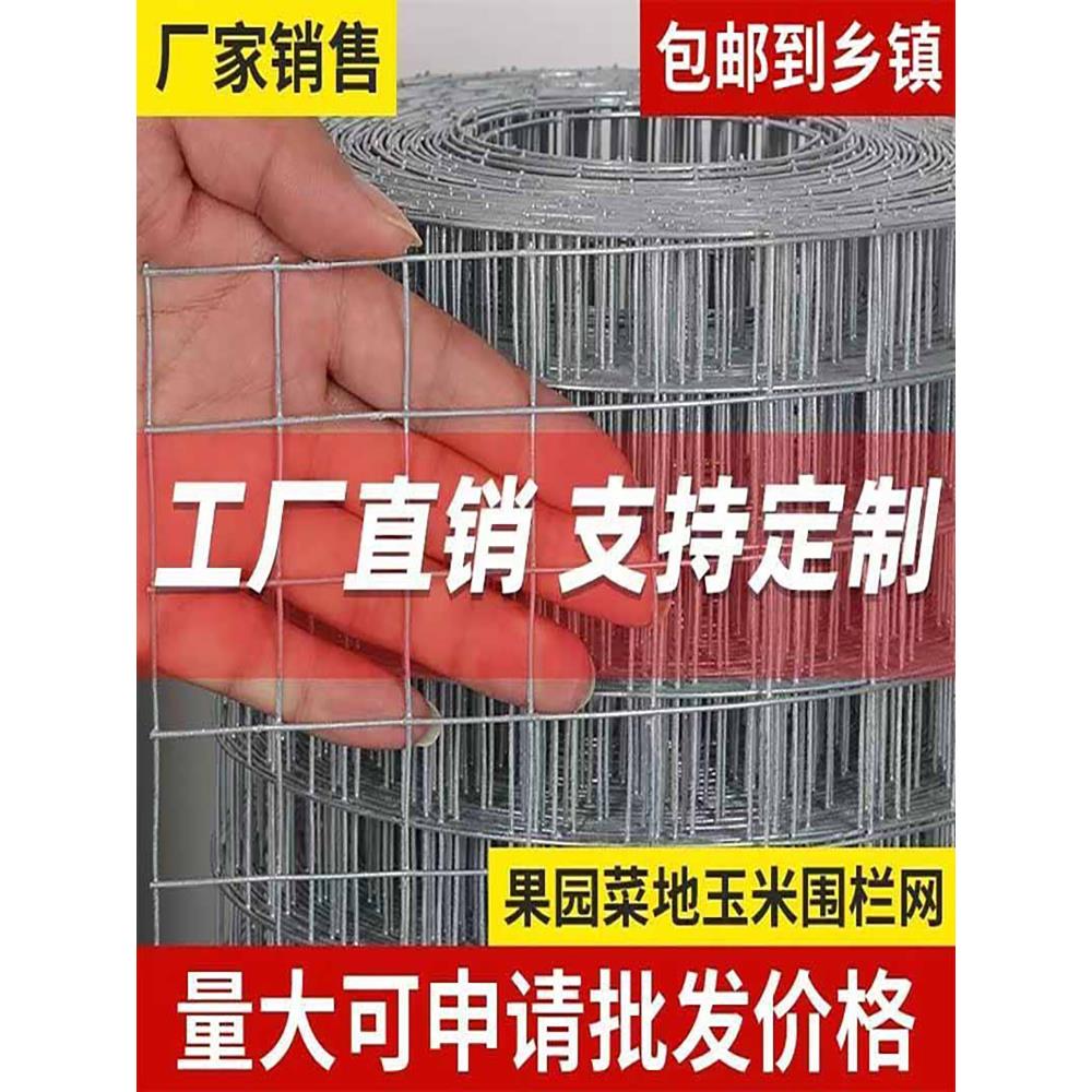 镀锌铁丝网围栏养殖鸡鸭鹅兔鸽子防鼠防盗窗阳台防护隔离栅栏网格