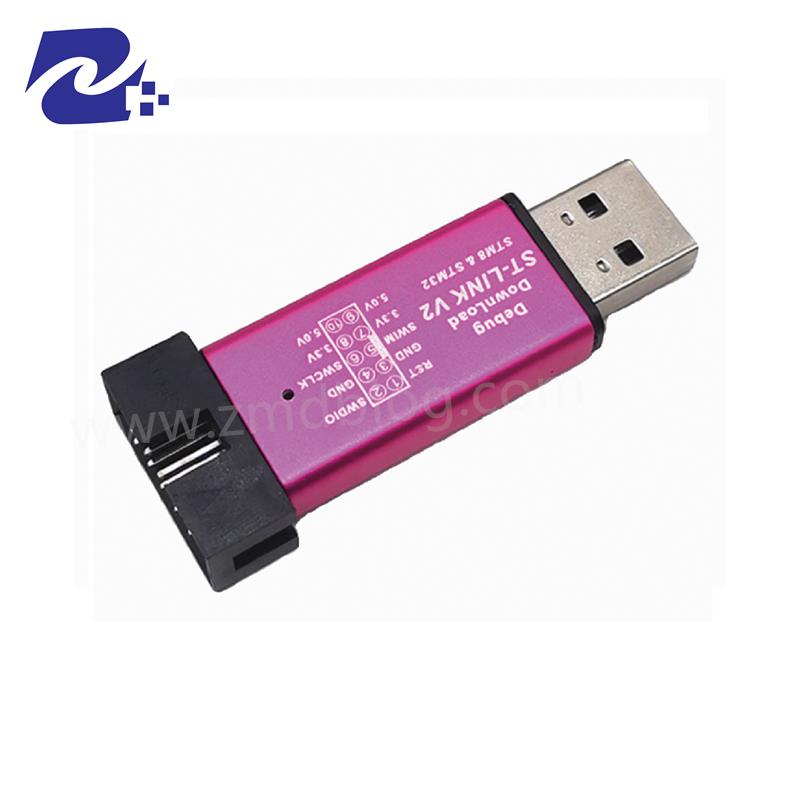 STLINK STLINKV2 迷你 金属壳STM8/32 仿真下载 ST-LINKV2仿真器