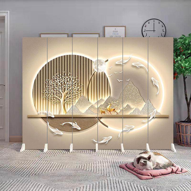 屏风隔断客厅办公室可折叠简约现代欧式移动酒店遮挡帘饭店包间