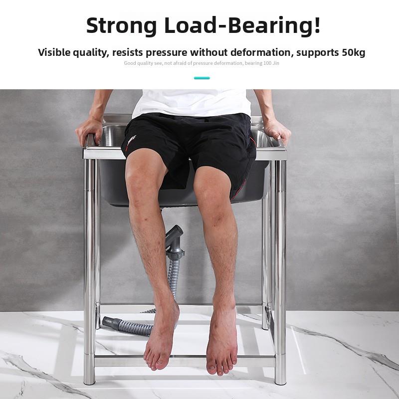 厨房不锈钢水槽单槽洗菜盆简易水池加固支架家用加厚洗手盆洗碗槽