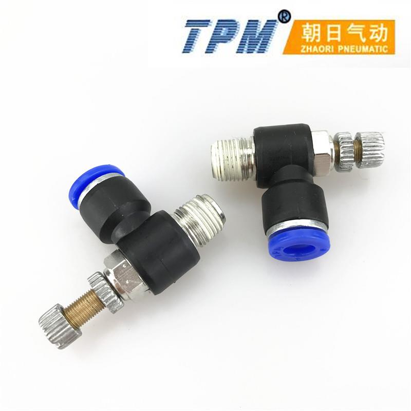 TPM朝日气动TSL4-M5节流阀调速阀SL6-01气管接头TSL8-02排气阀103