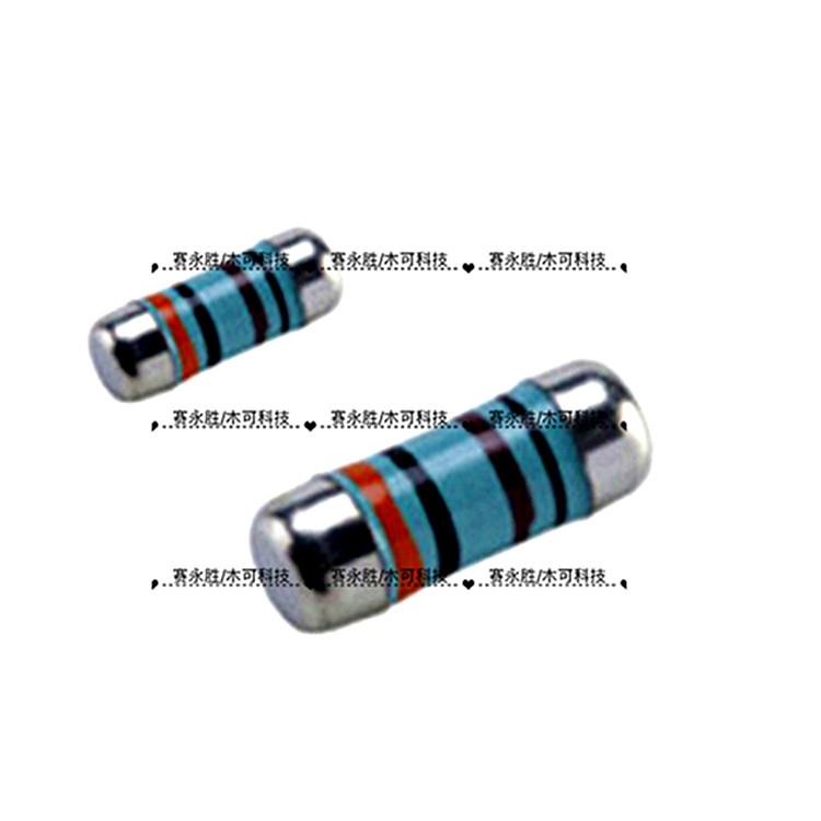 0204 0207贴片晶圆电阻0R-1M 1% 1K 金属膜圆柱型 高精密电阻器