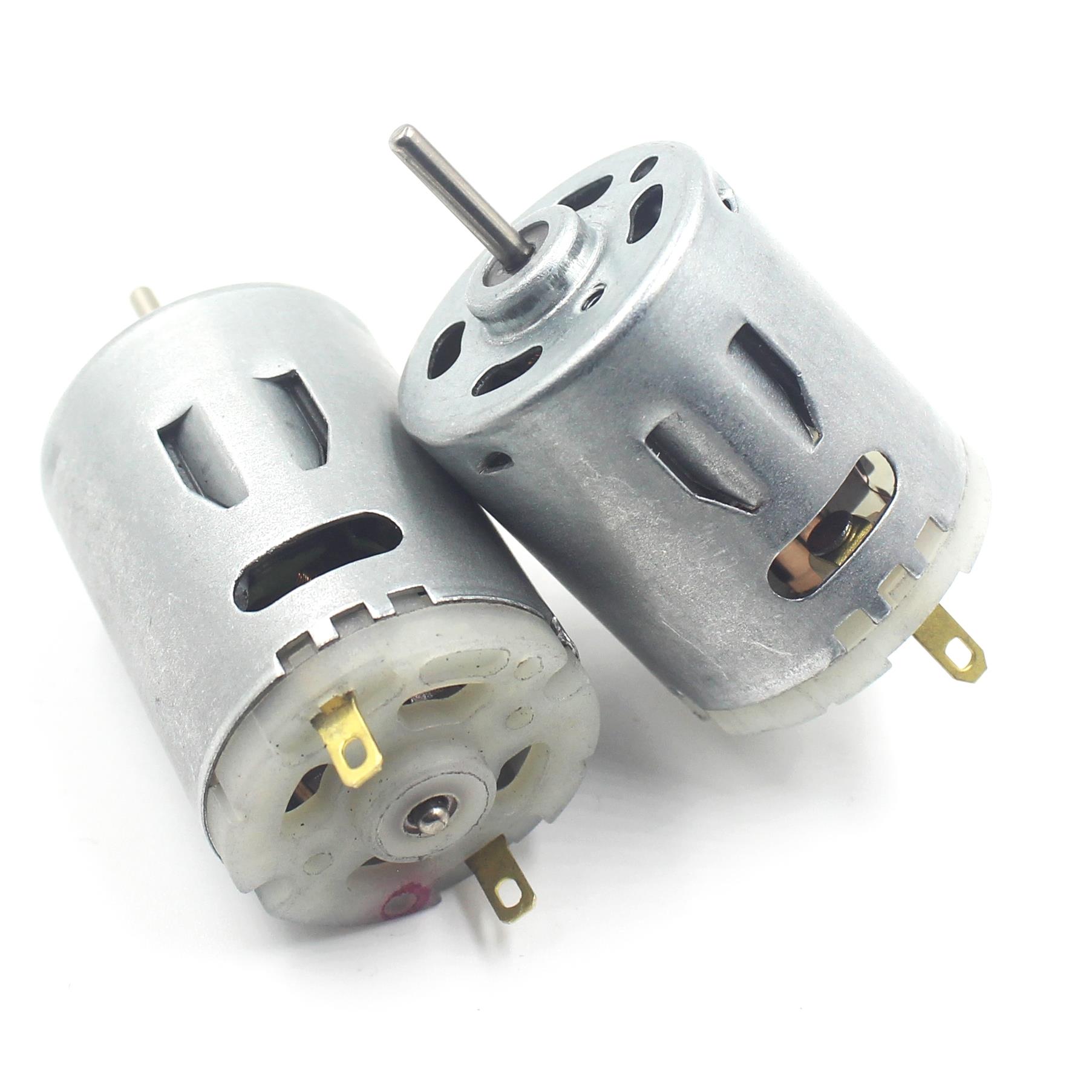 365/385微型直流小电机5级转子DC12v18v24v36V多用途 diy马达配件