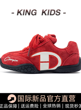 儿童运动鞋2025新款春秋女童鞋子真皮德训鞋男童休闲鞋潮牌跑步鞋