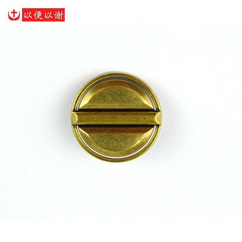 金属圆形不规则面横杠古金纽扣大衣风衣毛衣牛仔外套裤裙装饰大扣