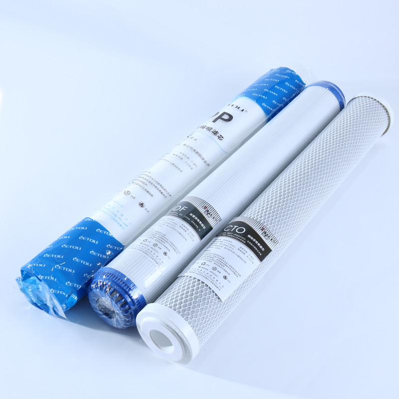 20寸滤芯商务净水器三级前置过滤网小区售水机PP棉颗粒压缩活性炭