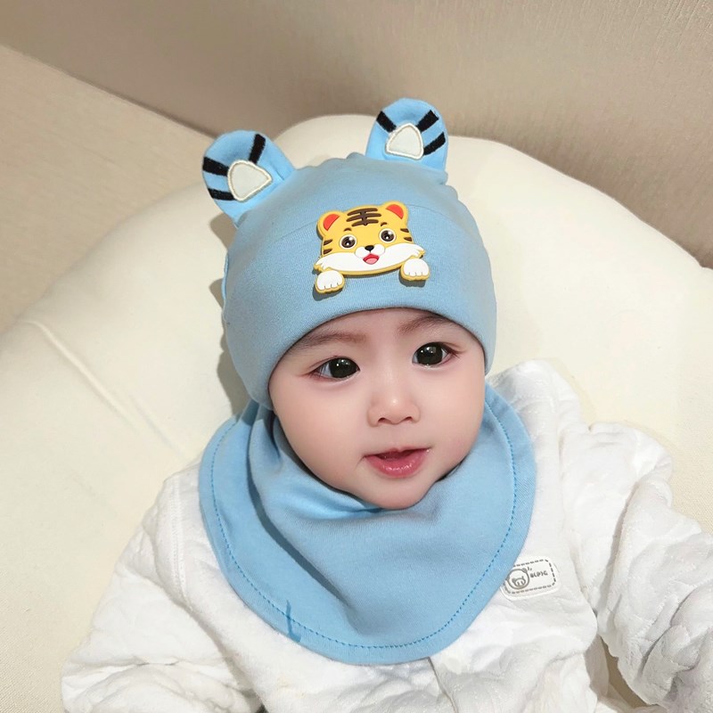 新生初生儿宝宝婴儿帽子春秋季薄款0-3个月男女小孩公主可爱纯棉1