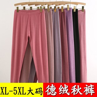 打底裤 大码 春秋薄款 女 保暖裤 女内穿高腰线裤 中老年人德绒秋裤 衬裤
