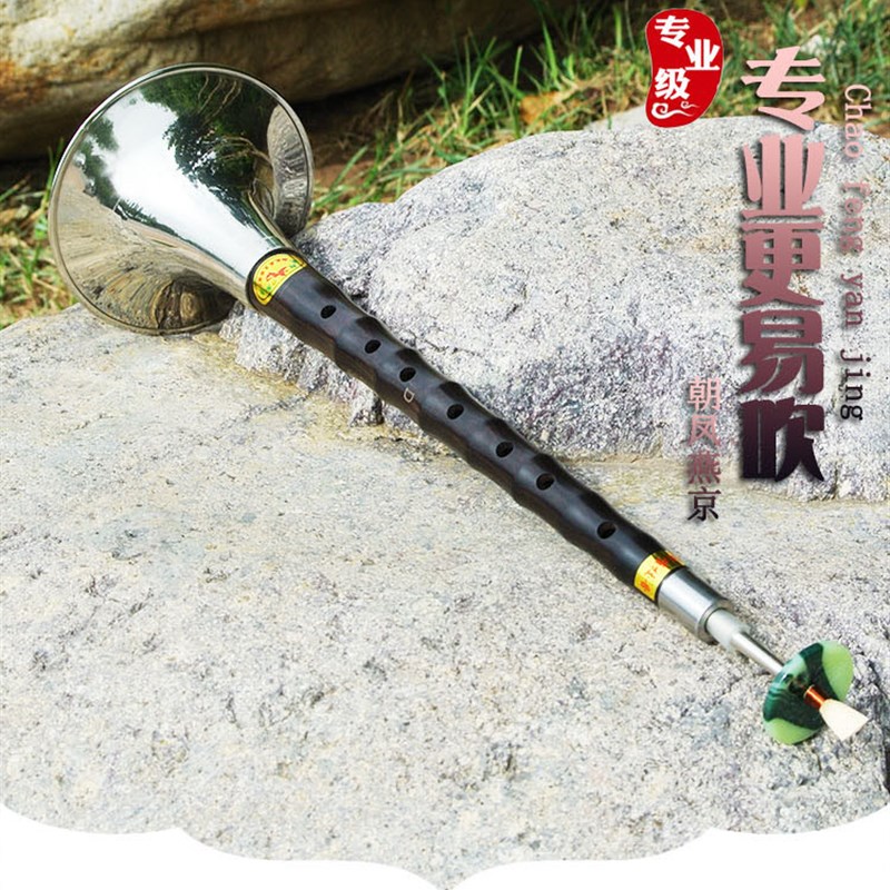 燕京唢呐乐器全套 乌木唢呐杆d调C降B调初学者成人专业锁呐送哨片