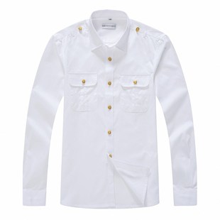 工作服衬衣铁路局新式 长袖 路服 铁路制服白色男短袖 新款