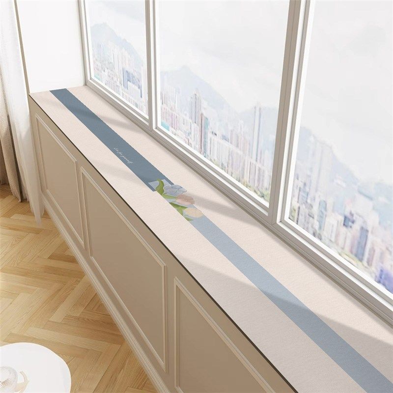 新款四季通用极窄窗台垫阳台窄边防滑飘窗垫硅藻泥防尘盖布可裁剪,居家布艺,飘窗垫,淘宝优惠券,粉丝福利购,淘宝优惠卷