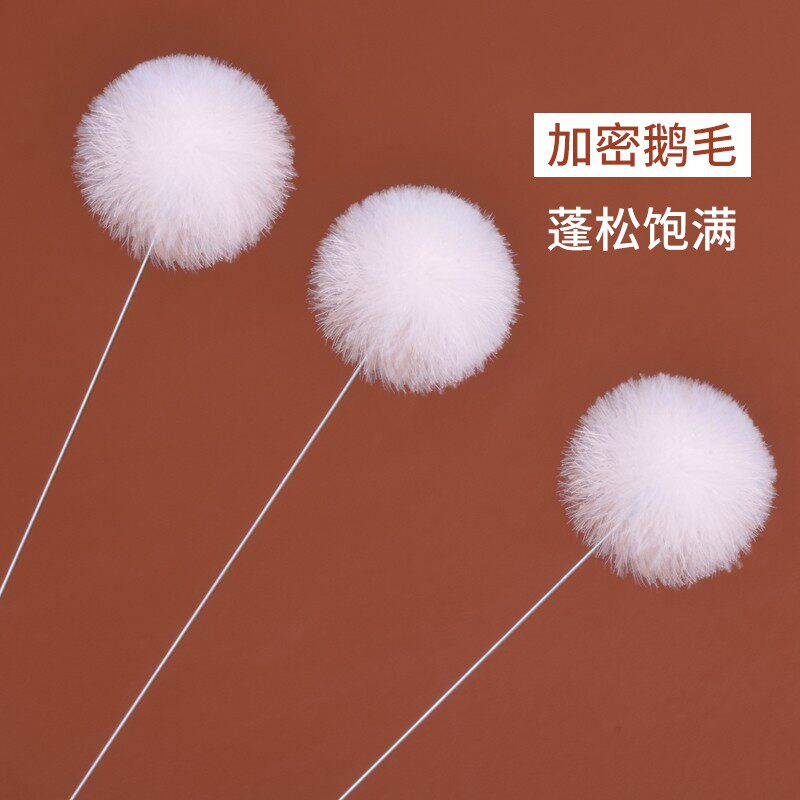 小头加密加厚银针鹅毛棒采耳工具套装扬州掏耳鸡毛棒马毛耳扒扫耳