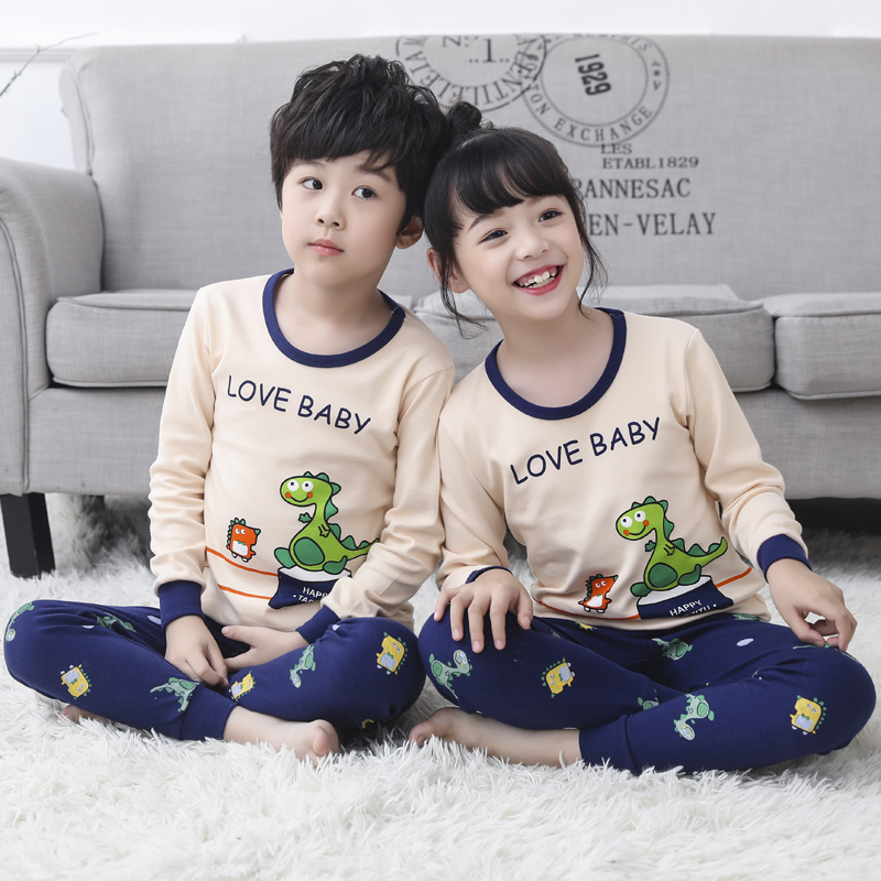 半高领宝宝保暖衣套装男童女童纯棉秋衣秋裤儿童全棉毛衫内衣打底