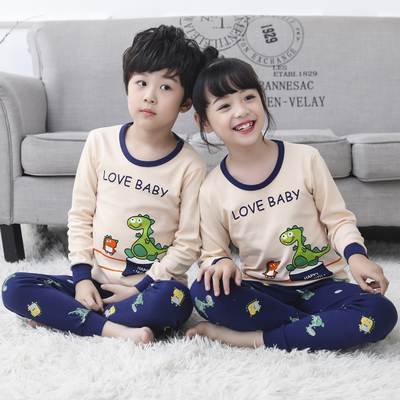 半高领宝宝保暖衣套装男童女童纯棉秋衣秋裤儿童全棉毛衫内衣打底