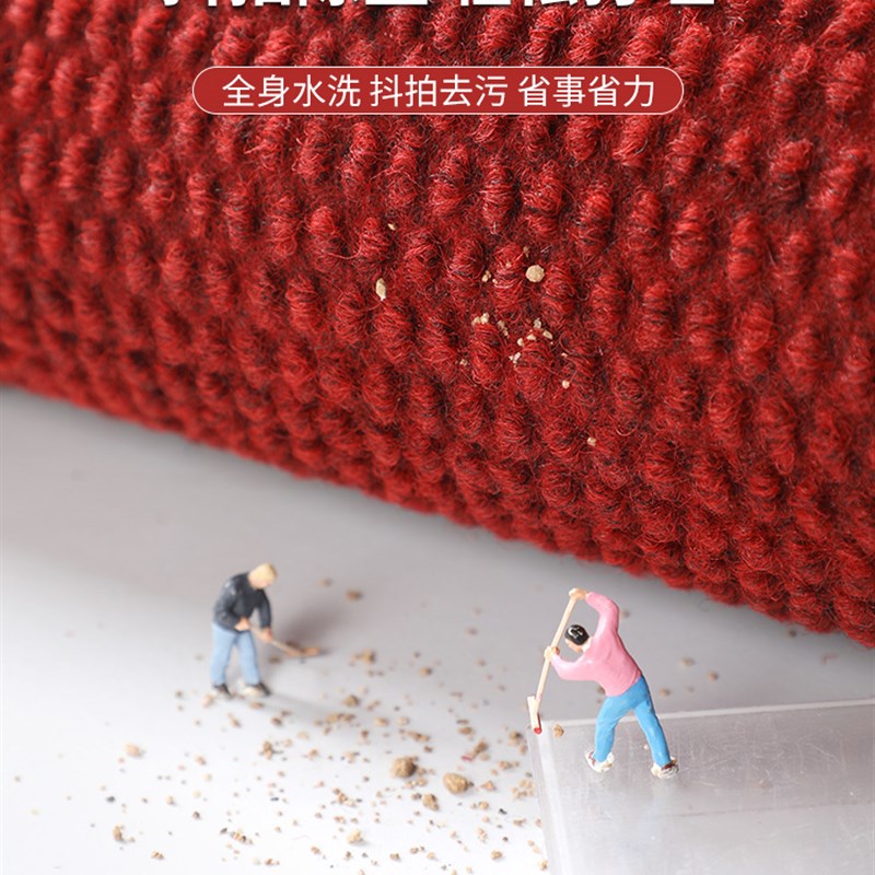 地垫入户门垫红色进门大门口脚垫门外耐脏防滑垫玄关可裁剪地毯