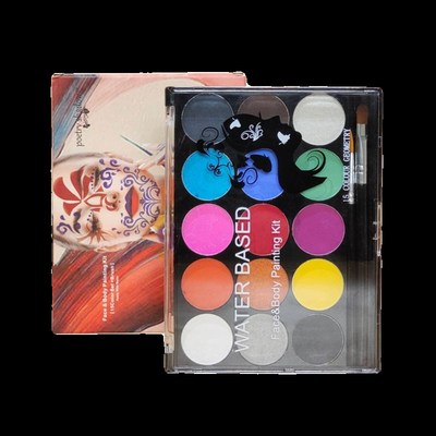 水溶性人体彩绘颜料脸部儿童面部化妆彩绘膏戏曲油彩彩妆工具套装