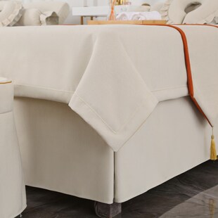 美容床罩四件套轻奢新款美容院按摩床单床罩头疗床套定制四季通用