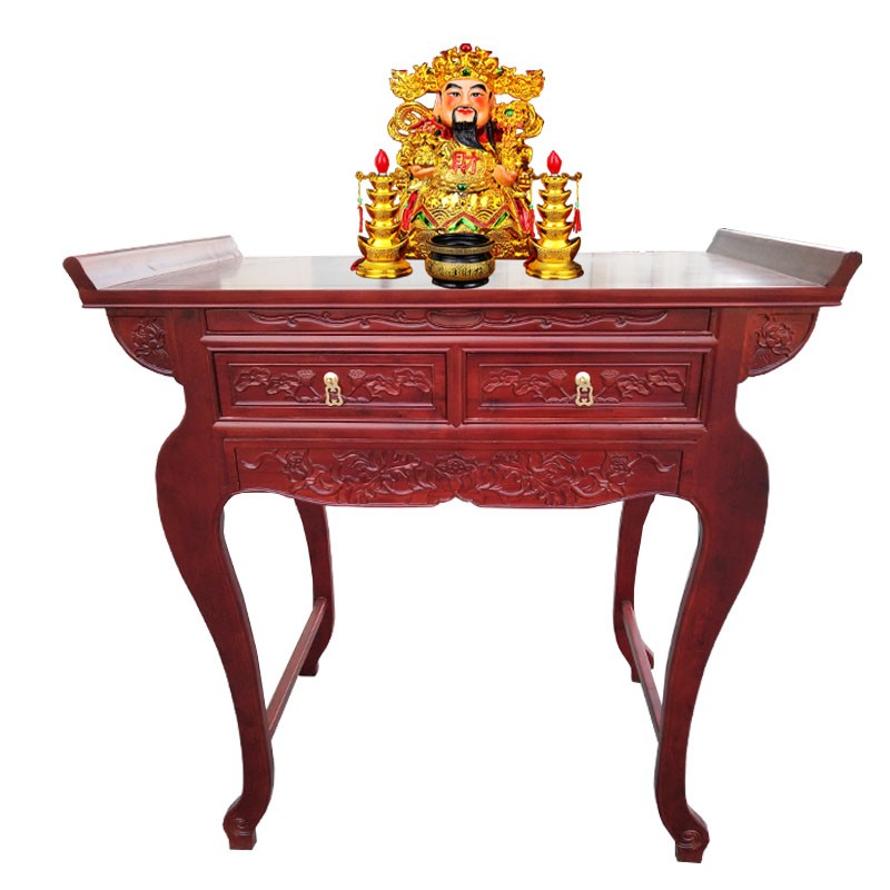 包邮供桌中式简约香案神台榆木家具明清佛桌家用供台实木财神佛台