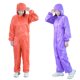 橙色防尘服紫色防静电连帽连身服无尘服喷漆洁净养殖防护工作车间