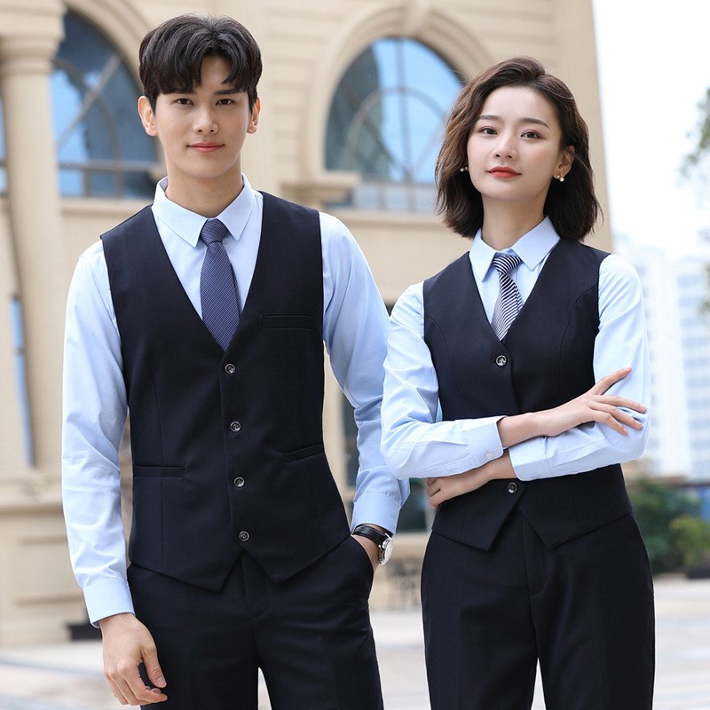 定制酒吧KTV足浴台球厅工作服服务员男女马甲衬衫裙子休闲裤套装