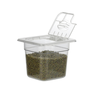 pc亚克力份数盆长方形带盖透明塑料分数果酱果粉盒奶茶店专用商用