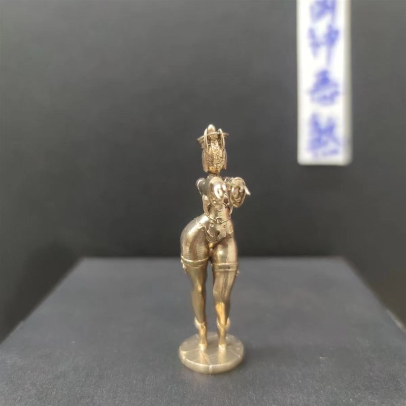 7cm纯铜二次元动漫美女人物角色场景僵尸少女手办模型摆件可上色