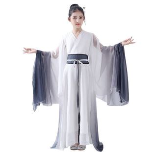 儿童弹古筝演出服女童汉服表演服装中国古风古典舞六一节舞蹈比赛