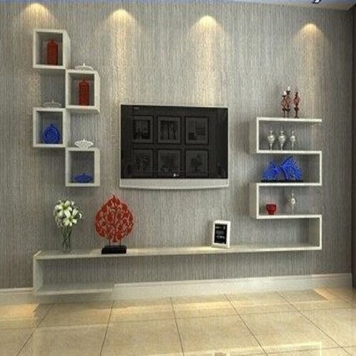 实木壁挂电视柜背景墙装饰置物架影视墙隔板简约挂墙电视柜小户型