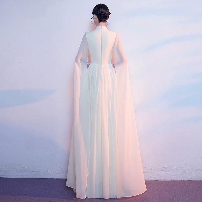 大合唱团演出服长裙古筝二胡民乐主持人朗诵高端表演礼服艺考服装