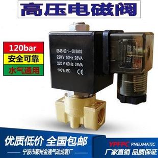 24V 二位二通高压电磁阀8MPa 常闭气阀 水阀 220V