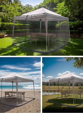 厂家伞季蚊帐方形带拉链防蚊网罩黑色户虫外阳伞QXAr3n4f防虫蚊帐