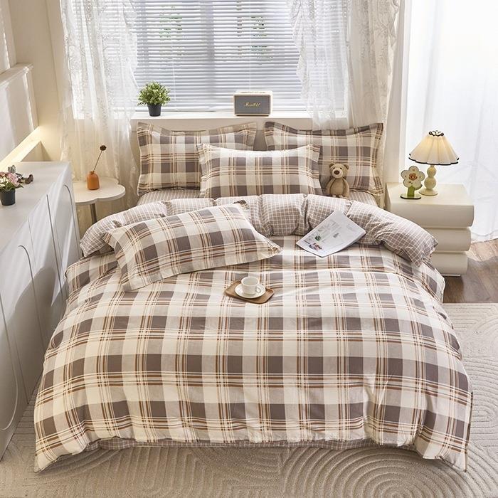 纹百分百上全棉斜床用品纯棉被套单件单双人学宿生舍南通128*68单