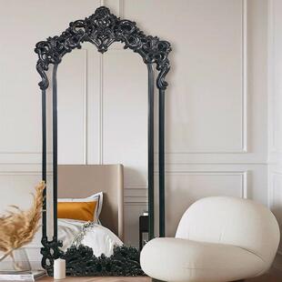 法式复古雕花镜置地全ZG-74816身镜华别奢穿衣镜走墅廊落地镜壁装
