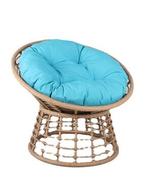 榻榻米单人沙发阳藤创意沙坐发垫藤编沙台发圆形鸡蛋躺CF29720T椅