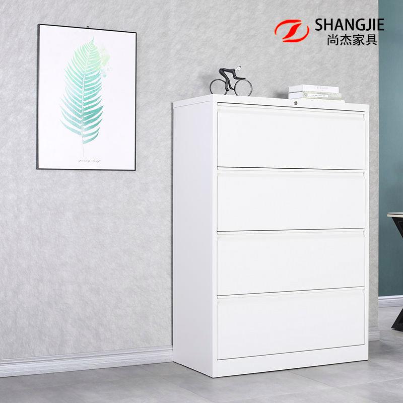 带办公室铁皮矮柜文件柜制厚加抽屉式活动财务储钢存锁G039储物资