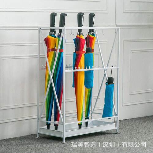 架公雨伞公司收纳式架简约RMZZ-043折叠伞放架子落地酒店大堂框架