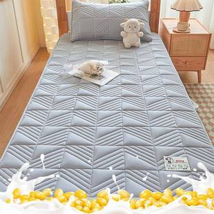 大豆纤舍维梦床笠单件夹棉席思保护床罩三件套学生宿9套0防滑719