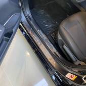 安四代逸动改装 专用碳纤维迎踏板碳纤纹后护板内799槛门条宾长门