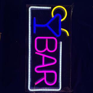 跨厂家led霓虹VGN灯酒吧民宿BAR字母彩灯灯氛围饰节日聚会境派对