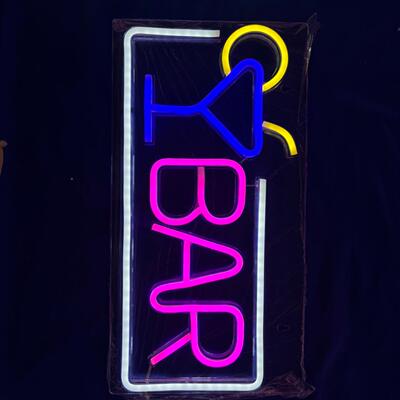 跨厂家led霓虹VGN灯酒吧民宿BAR字母彩灯灯氛围饰节日聚会境派对