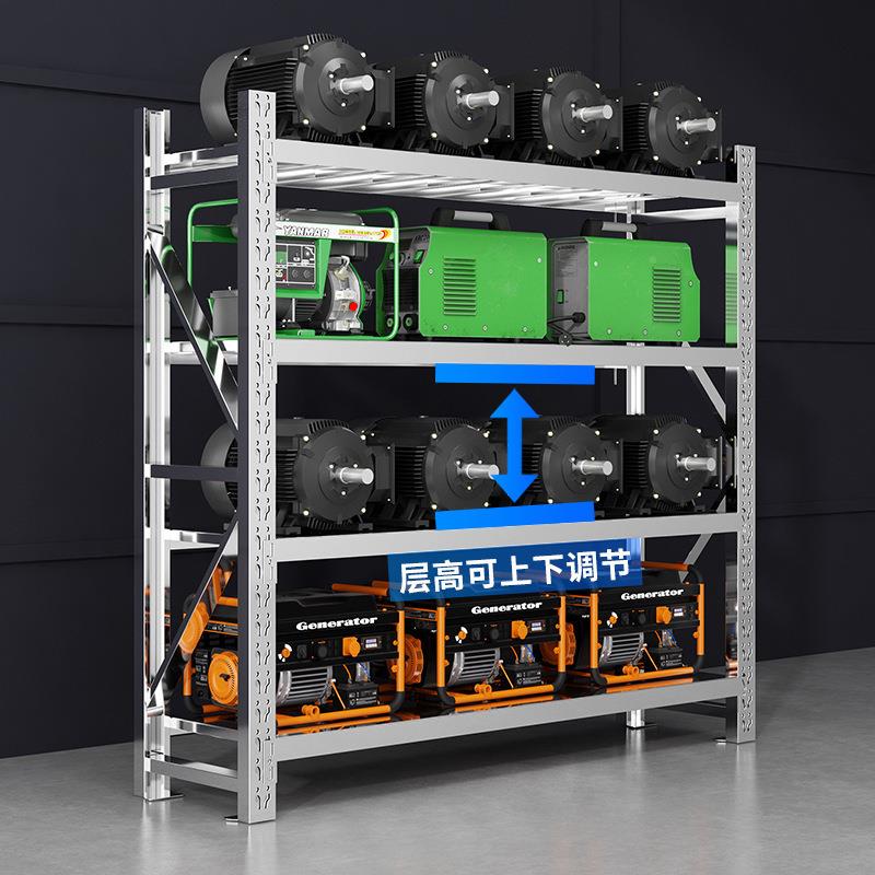 04不锈钢架重型货货架多层加厚可调节架拆317装储3物置物杂物间货