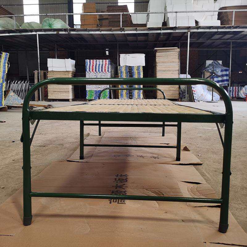 竹板钢折床加固铁床床折叠床EMU单两人床床木板床办公室午休床铁