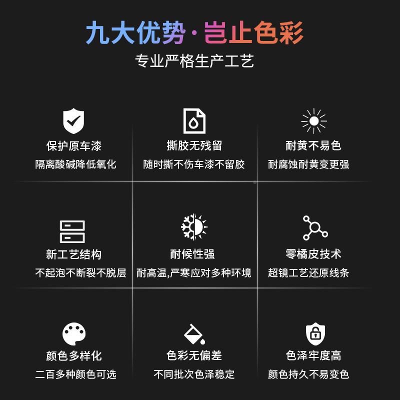 车新款TPU改JQM色膜汽车色车衣外贸跨境彩PPF加厚工厂汽改色膜